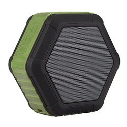 Avis Wewoo Enceinte Bluetooth étanche vert armée Portable haut-parleur stéréo à la vie, avec MIC intégré et crochet, Appels mains-libres de carte TF FM, Distance: 10m