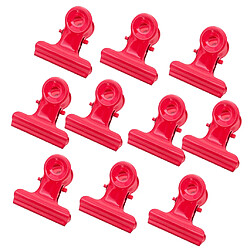 10pcs pinces à charnière en métal pince à papier pince bulldog / pince pour reliure de fichier rouge pas cher