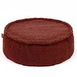 MeowBaby Bearly Ronde Pouf pour Enfants, Marron 