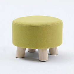 Wewoo Mode créatif petit tabouret salon maison petite chaise en bois massif vert 