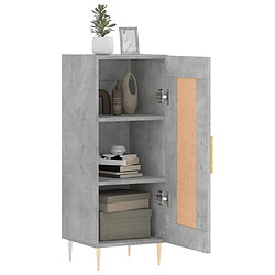 Acheter Maison Chic Buffet,Meuble de Rangement,commode pour salon,Cuisine Gris béton 34,5x34x90 cm Bois d'ingénierie -MN11603