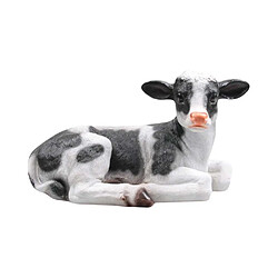 Farmwood Animals Vache couchée en résine 46 x 28 x 27 cm.