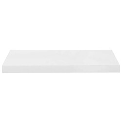 Avis vidaXL Étagère murale flottante Blanc brillant 60x23,5x3,8 cm MDF