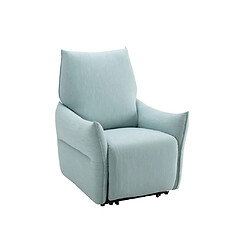 Acheter Vente-Unique Fauteuil relax électrique en tissu bleu clair MODOC