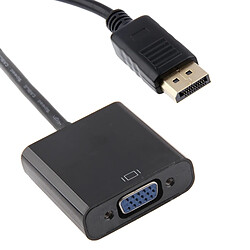 Wewoo Noir Adaptateur DisplayPort mâle vers VGA femelle