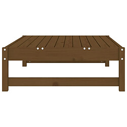 Acheter vidaXL Repose-pied de jardin 120x80 cm marron miel bois de pin massif