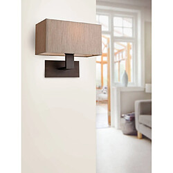 Luminaire Center Applique Prince, bronze, avec abat-jour perle