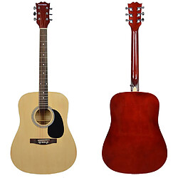 Rocket Guitare Acoustique Dreadnought pleine grandeur - Naturel