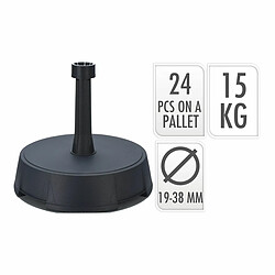 BigBuy Garden Base pour parapluie 15 kg Anthracite