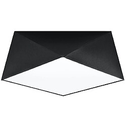 Sollux Plafonniers Plafonniers Flush Light Noir E27 SL.0690 Plafonnier noir 15x35x35cm