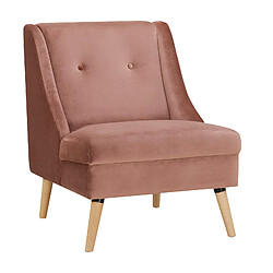 Fauteuil Sans Accoudoirs Pärumm Rogar Rose 68x78x84 cm