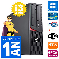 PC Fujitsu Esprimo E920 DT Intel i3-4130 RAM 16Go Disque 1To Windows 10 Wifi - Occasion