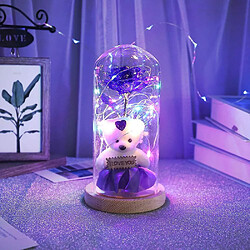 Universal Lumière de dôme en verre avec élégante lumière LED (violet)