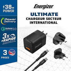 Acheter Magneticland Chargeur mural international ENERGIZER 38W câble USB-C