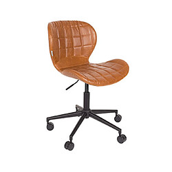 Mes Chaise de bureau vintage en PU marron - OMG