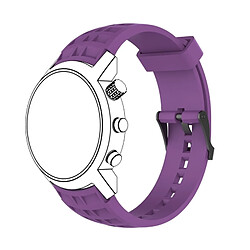 Wewoo Bracelet pour montre connectée Dragonne de remplacement en silicone SUUNTO Terra Violet