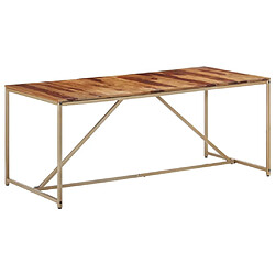 vidaXL Table à manger 180x90x76 cm Bois massif