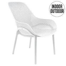 Fauteuil intérieur et extérieur Blanc ONTARIO