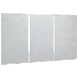 Avis vidaXL Tableau blanc magnétique pliable 180x100x1,7 cm aluminium