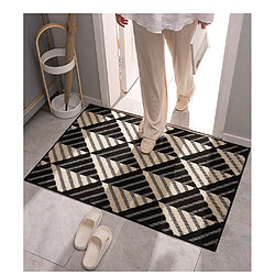 LUUCOZK Tapis de porte d'entrée antidérapants pour entrée intérieure - Motif 2-60x90cm pas cher