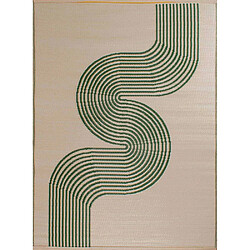 Avis Jardindeco Tapis extérieur en polypropylène Spargi 1743 vert 150 x 220 cm.