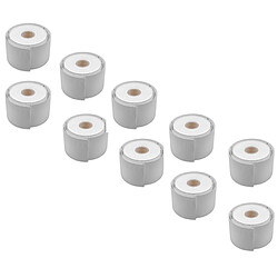 vhbw Rouleaux d'étiquettes, lot de 10x pièces 62mm x 106mm remplacement pour Dymo S0929110 pour imprimante d'étiquettes 