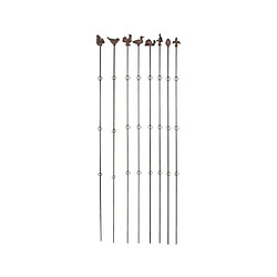 Esschert Design Supports à plantes verticaux (Lot de 8) Hauteur 175 cm