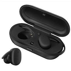 Wewoo Écouteur Bluetooth DT-7 IPX étanche 5.0 sans fil avec boîtier de chargement magnétique 300 mAhappel de soutien noir