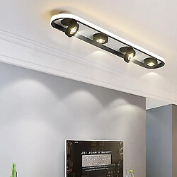 Acheter Universal Lumières de plafond de 80 cm, pendentif à 4 voies, noir