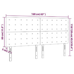 vidaXL Têtes de lit 4 pcs Bleu 80x5x78/88 cm Tissu pas cher