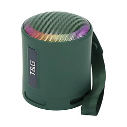 Yonis Enceinte Bluetooth Portable LED RGB Multicolore Sans Fil Avec Subwoofer Puissant Enceinte Bluetooth Portable LED Multicolore Sans Fil Subwoofer Avec Lumière RGB Vert YONIS