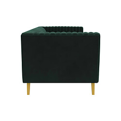 Acheter Rendez Vous Deco Canapé Gatsby 2 places en velours vert foncé