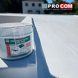 PRO COM Peinture toiture étanche Cool Roof, peinture réfléchissante blanche, anti chaleur PROCOM-2.5 litres-Blanc pas cher