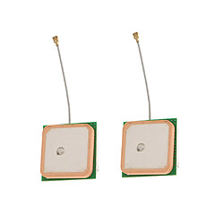 2PCS GPS Antenne SMA 28dBi 1575.42MHz SMA Mâle Rallonge Câble RG174 Magnetic Base - 8CM