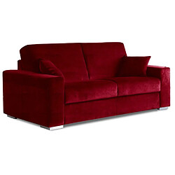 Inside 75 LE DIVA canapé convertible EASY OUVERTURE EXPRESS 160*200cm microfibre bordeaux 