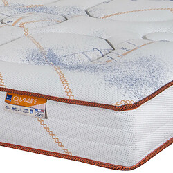 Ebac Matelas 140x190 Charline - Ressorts ensachés - Hauteur 26 cm - Soutien medium