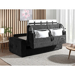 Avis Lisa Design Sacha - canapé 3 places convertible - couchage quotidien - matelas 12 cm - en velours côtelé