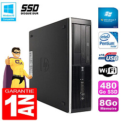 PC HP Compaq Pro 6300 SFF G630 RAM 8Go Disque 480Go SSD Graveur DVD Wifi W7 · Occasion 