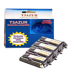 T3Azur 4 Toners génériques Brother TN421 TN423 TN426 pour imprimante Brother DCPL8410CDW HLL8260CDW HLL8360CDW 