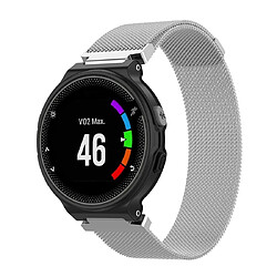 Wewoo Bracelet pour montre connectée milanais Garmin Forerunner 235 22cm Argent 