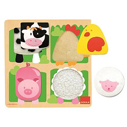 Goula Wooden Farm Fabric Puzzle