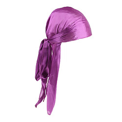 Acheter 2x Casquettes Unisexe Bandanas Soyeux Durags Longue Queue - Violet