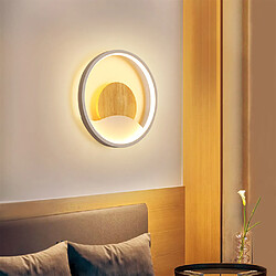 Stoex Applique Murale D'Intérieur À Led Lampe Murale Moderne Applique Murale Ronde Pour Salon, Chambre À Coucher, Couloir, Escaliers, Blanc Chaud, Blanc