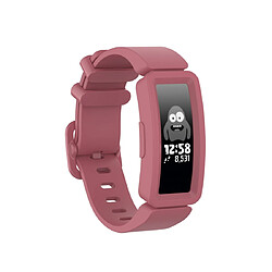 Wewoo Bracelet pour montre connectée Smartwatch avec en silicone Fitbit Inspire HR rouge pastèque