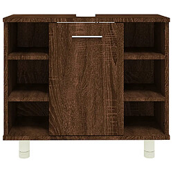 Acheter vidaXL Armoire de bain Chêne marron 60x32x53,5 cm Bois d'ingénierie