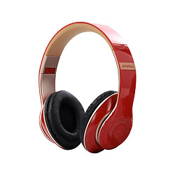 LUUCOZK Écouteurs de sport sans fil Bluetooth Super Bass Casque stéréo de musique à couplage automatique-Rouge