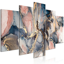 Decoshop26 Tableau toile de décoration murale impression premium en 5 parties sur châssis en bois motif Voyage sentimental 100x50 cm 11_0014164