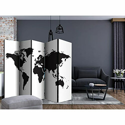 Paris Prix Paravent 5 Volets Black & White World 172x225cm