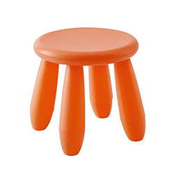 Wewoo Tabouret coloré pour enfantschaisetabouret de bébétabouret en plastique de jardin d'enfants orange 