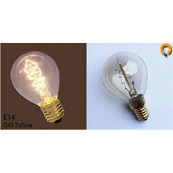 Desineo Pack x 3 ampoules vintage incandescentes bulb Edison E14 G45 Spirale 25W 